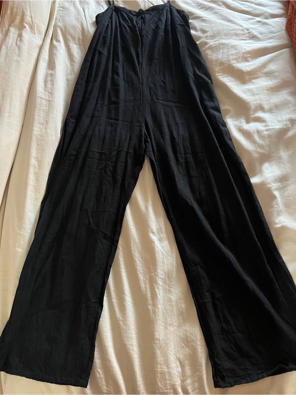 Roxy Black Wide-Leg Jumpsuit Pants